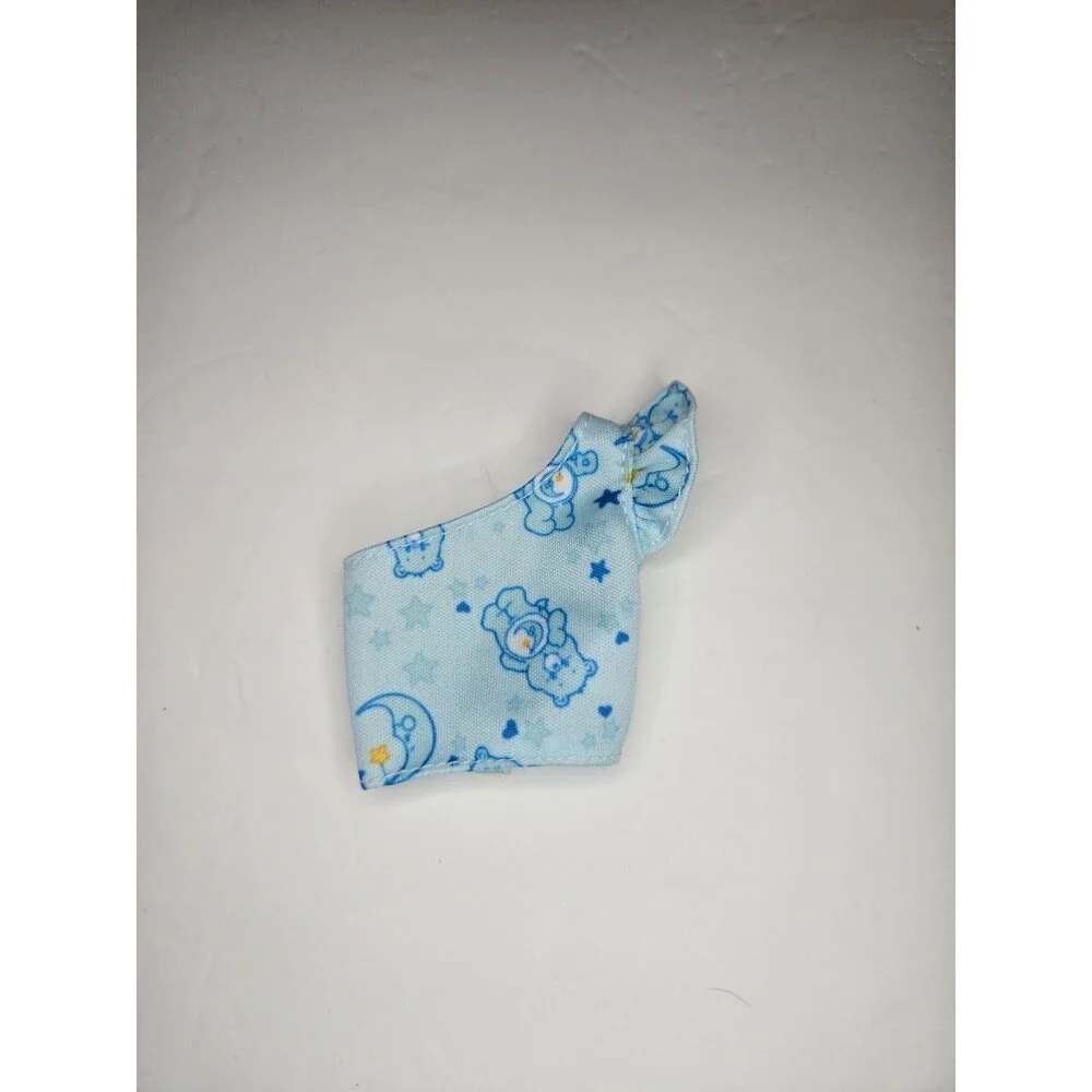 Barbie Care Bears Fashion Top One Shoulder Blue Ruffle